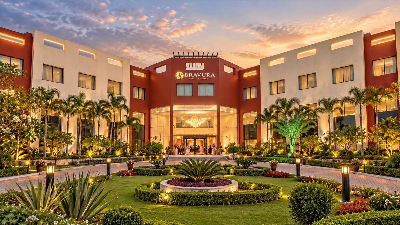 Bravura Gold Resort at sunset